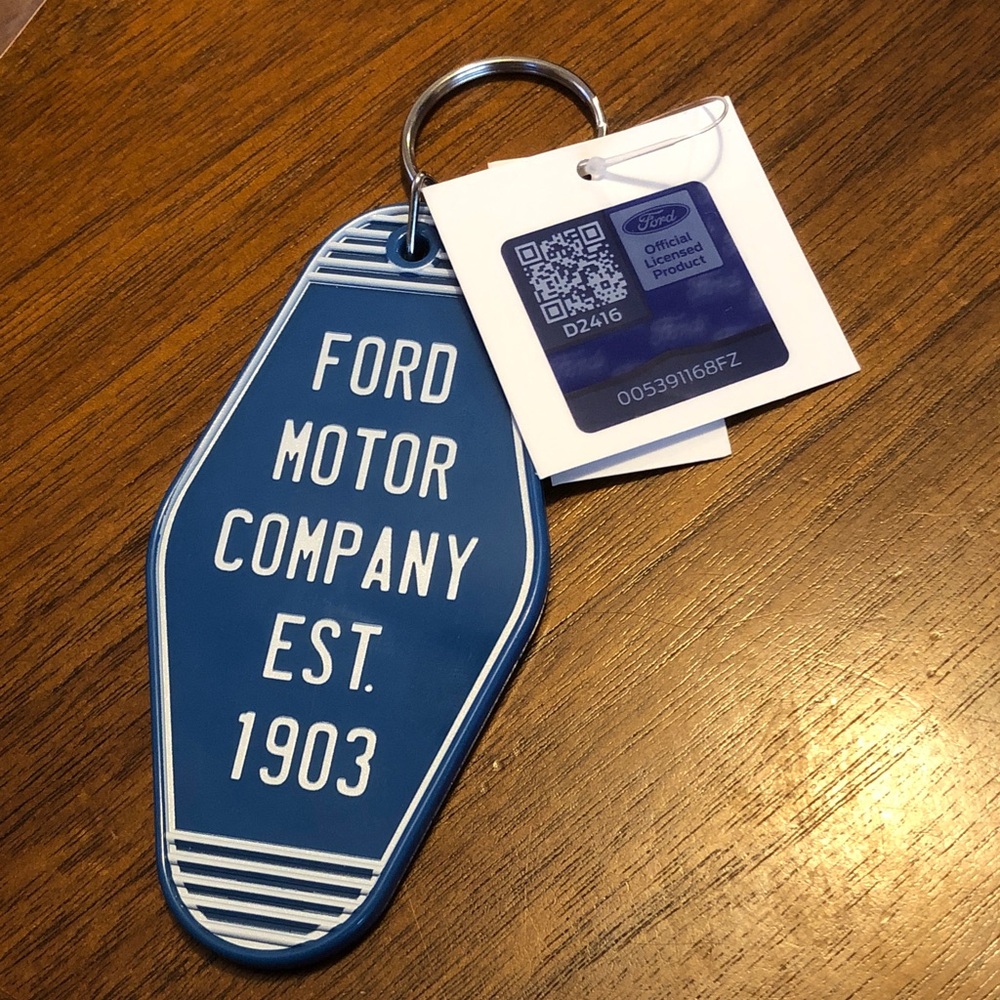 Ford Blue Vintage Keychain